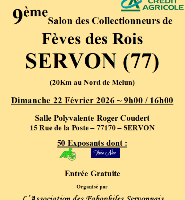 Présentation du 9ème salon de collectionneurs de fèves de Servon 2026